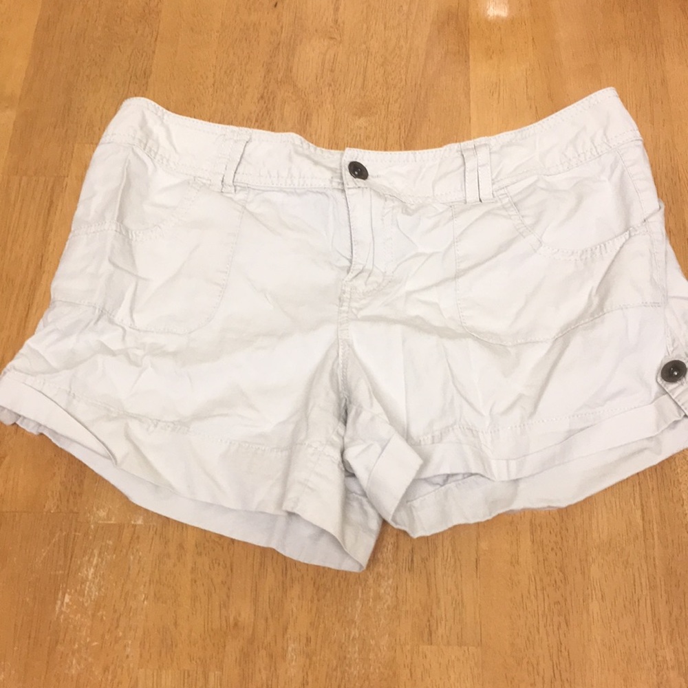 Khaki cargo shorts
